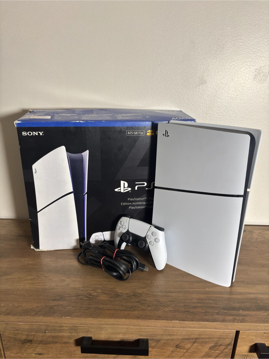PS5 Slim Digital 825GB + Controller & Box - Act Fast!