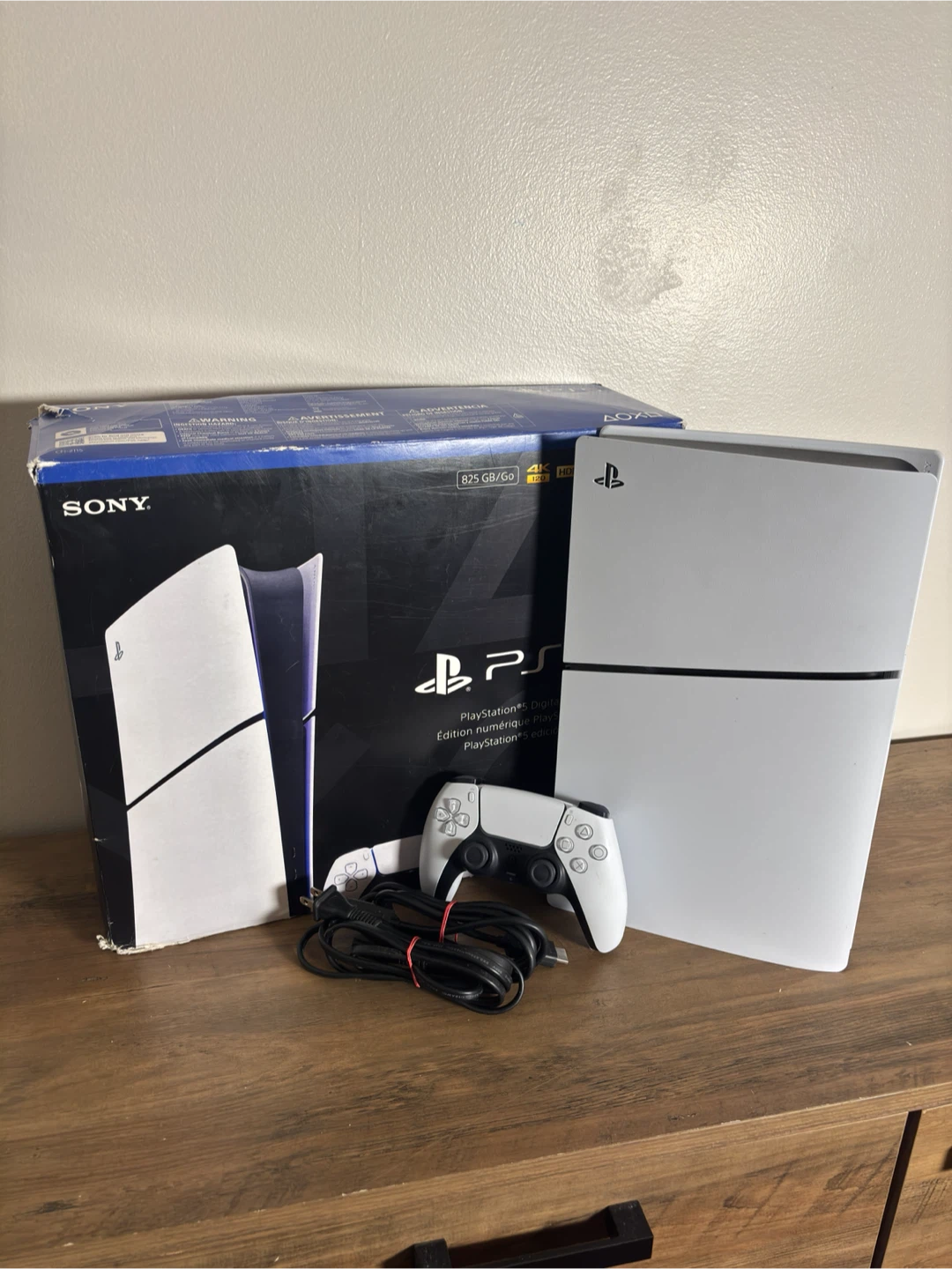 PS5 Slim Digital 825GB + Controller & Box - Act Fast! - photo 2