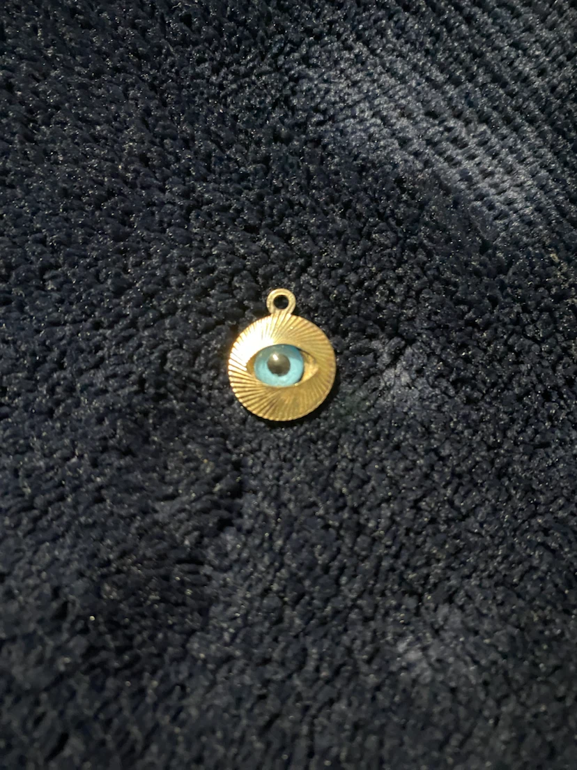 Evil Eye Silver Charm Pendant ***