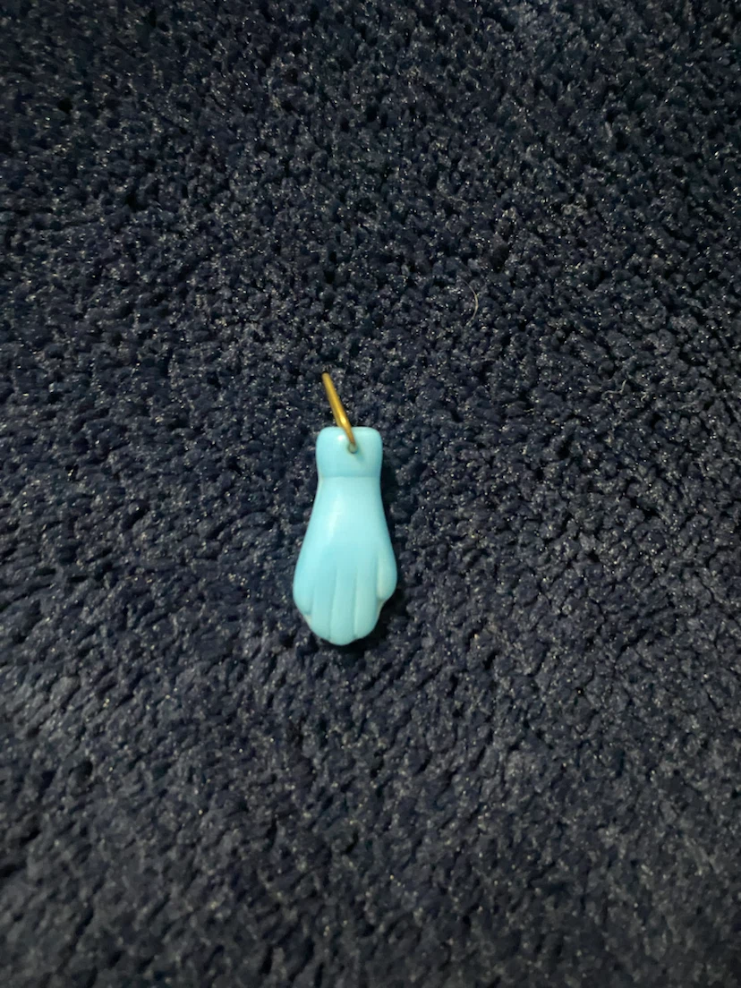 Turkish Blue Open Palm Charm ***