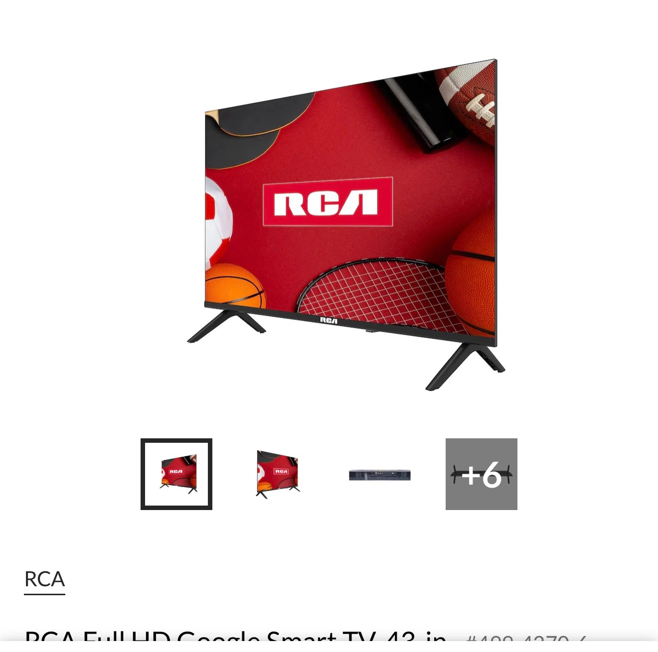 RCA 43 inch TV with TV Stand Entertainment Unit