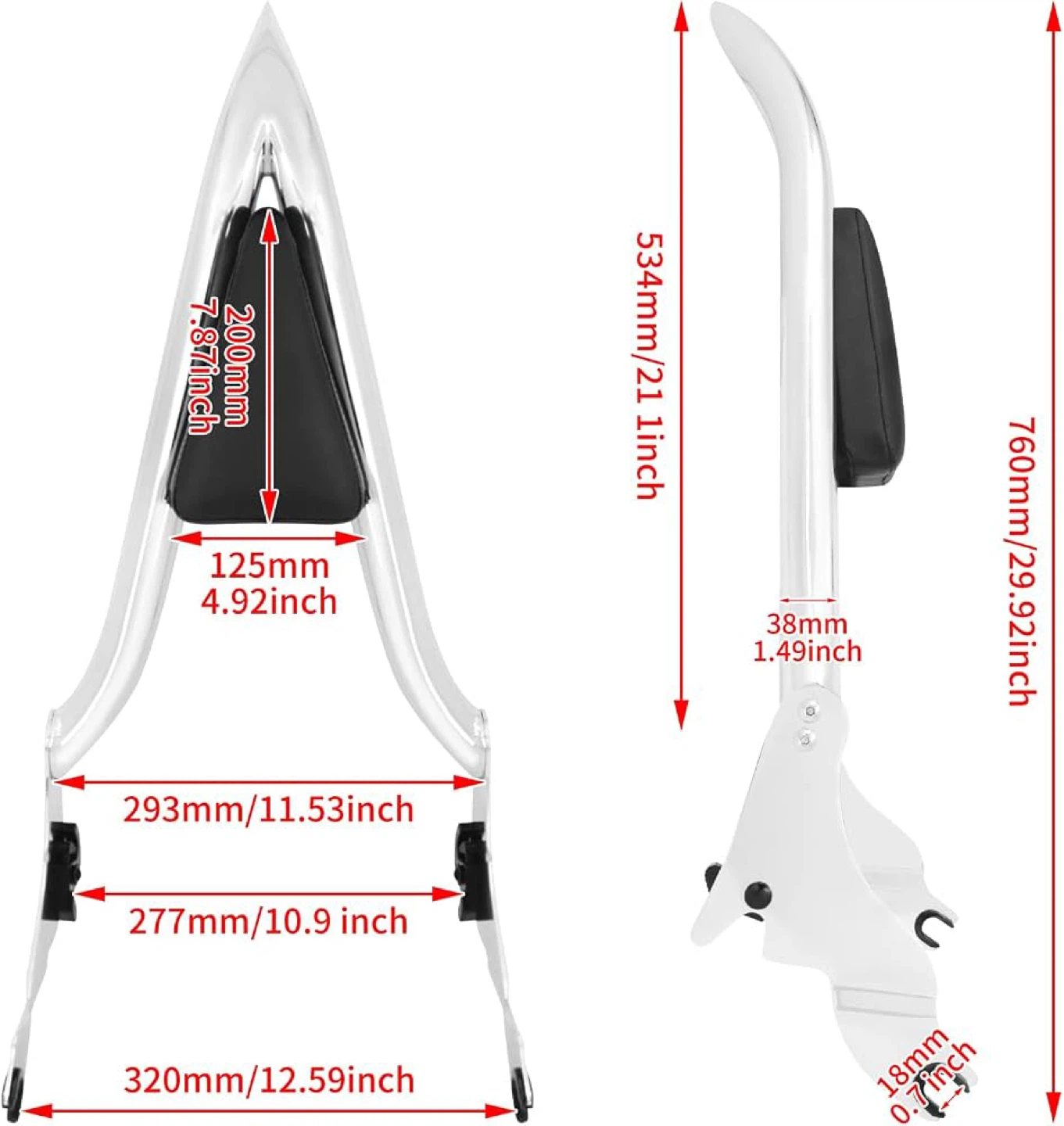 Harley Motorcycle Sissy Bar - BNIB - photo 4