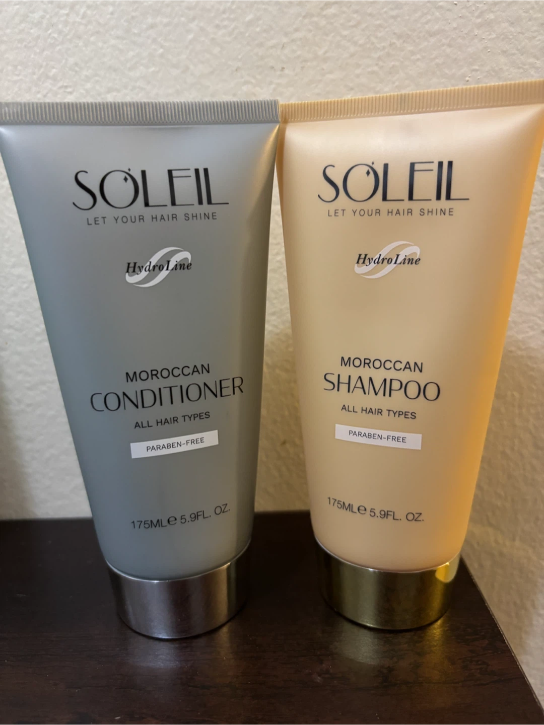 NEW-Soleil Moroccan Shampoo & Conditioner Set - 175ml each