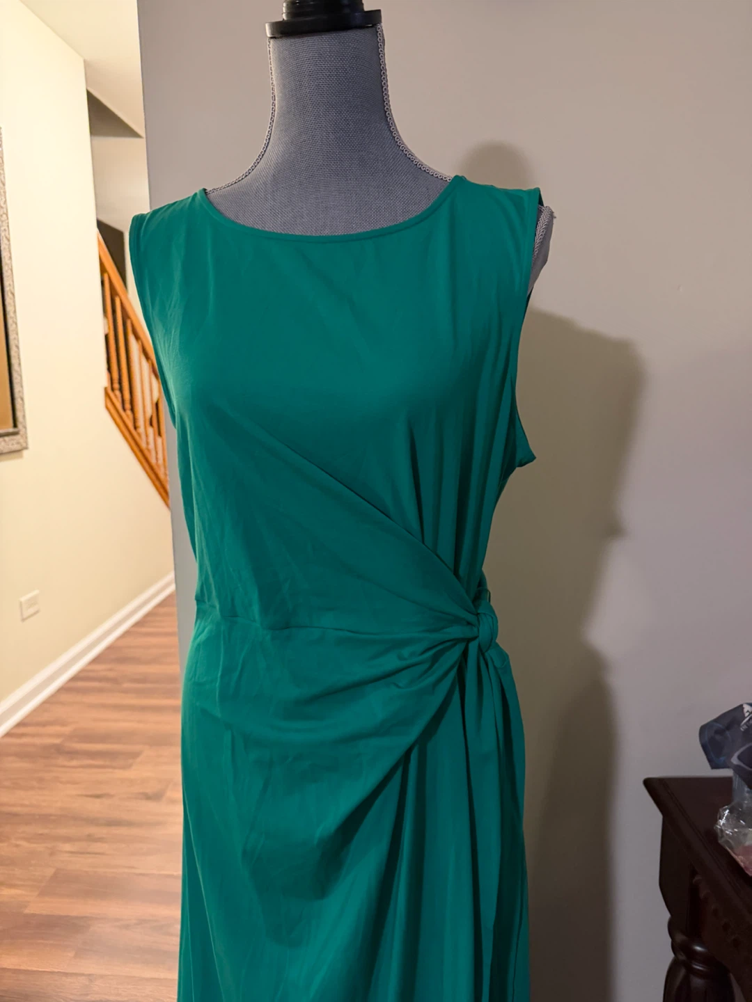 Tencel Green Sleeveless  Maxi Dress - photo 2