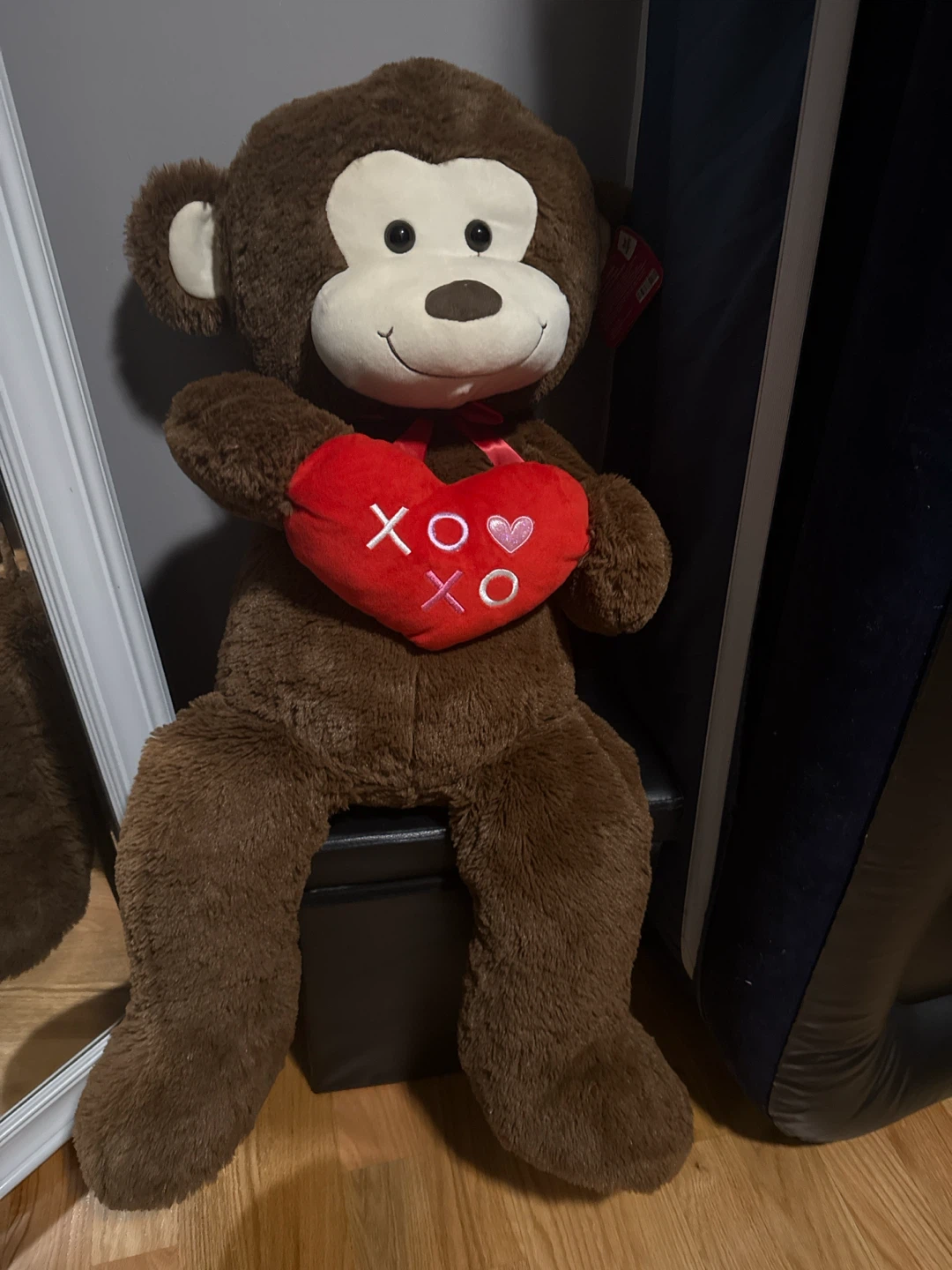 Baja Happy 39" Cuddle Valentine Plush Monkey