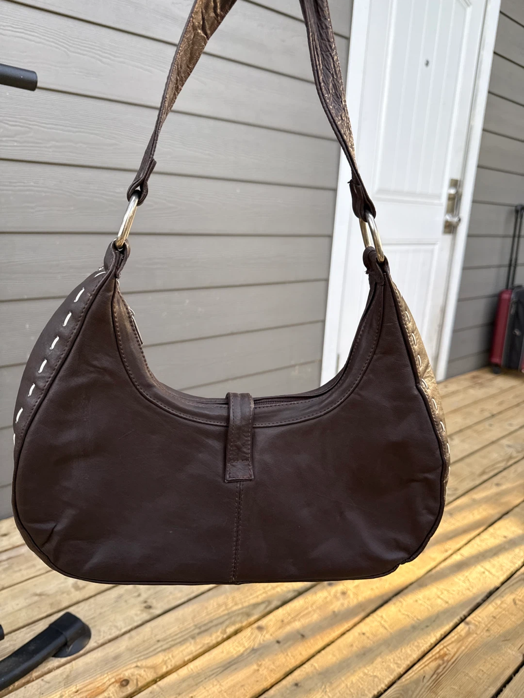 Laura Ashley Brown leather Shoulder Bag - photo 5