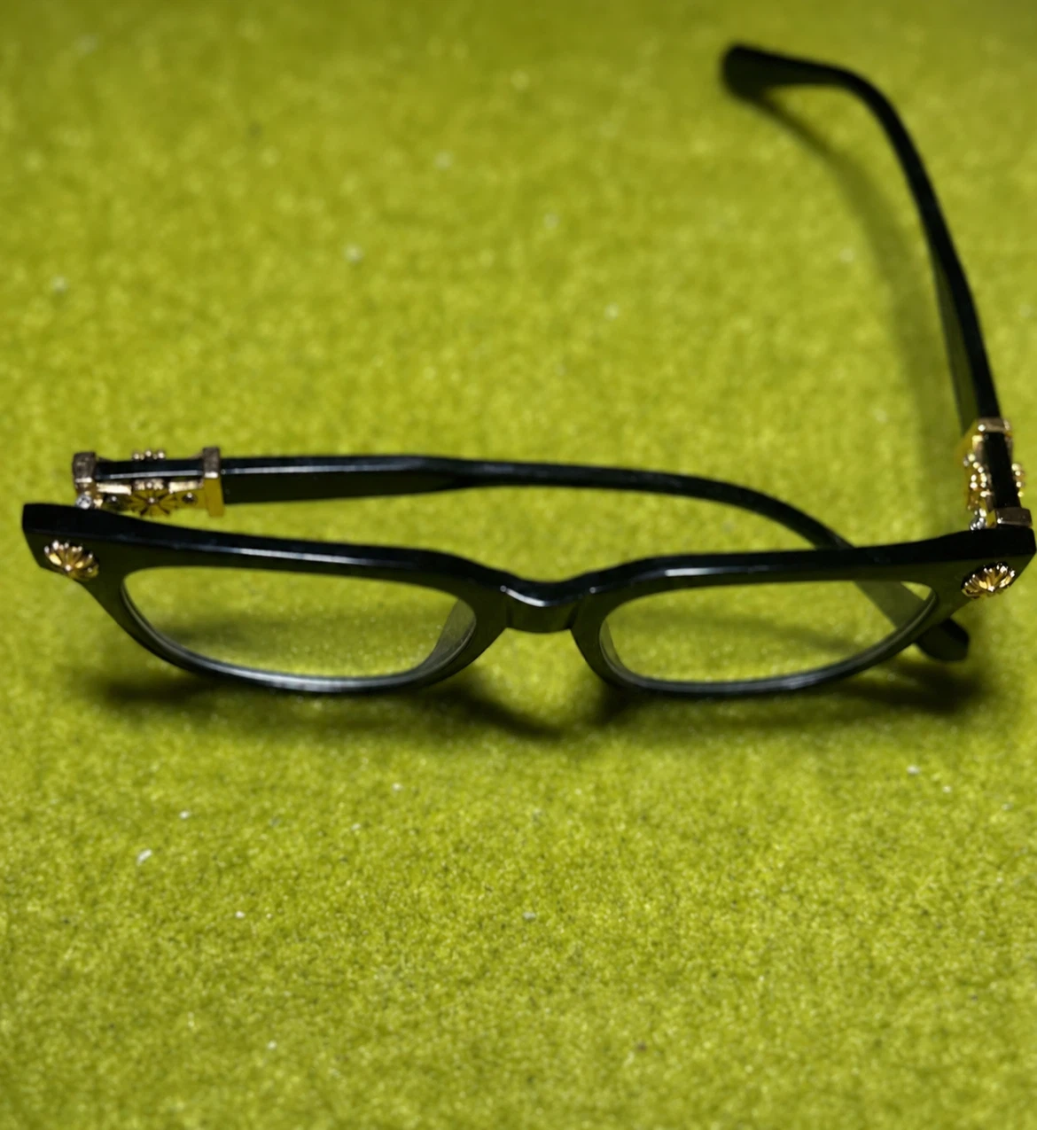 Black crome heart glasses - photo 2