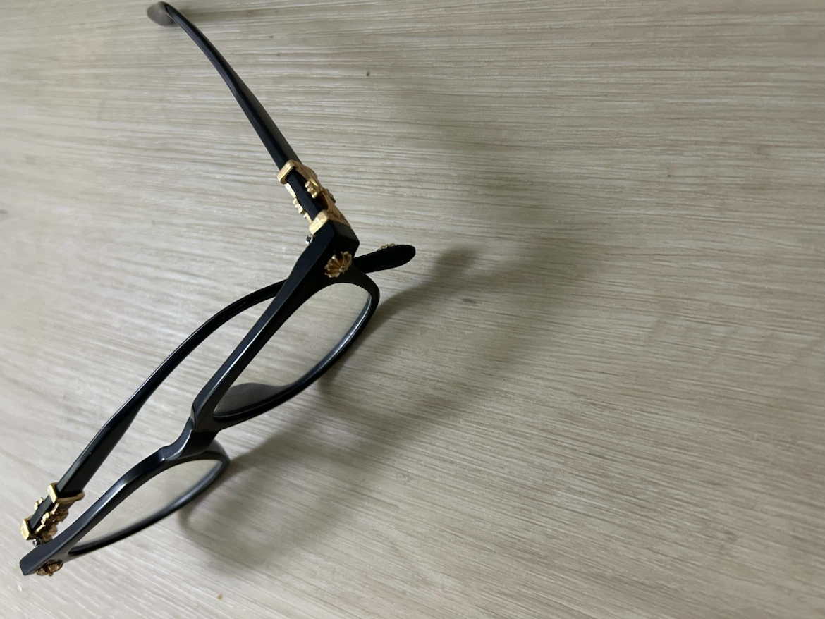 Black crome heart glasses - photo 3