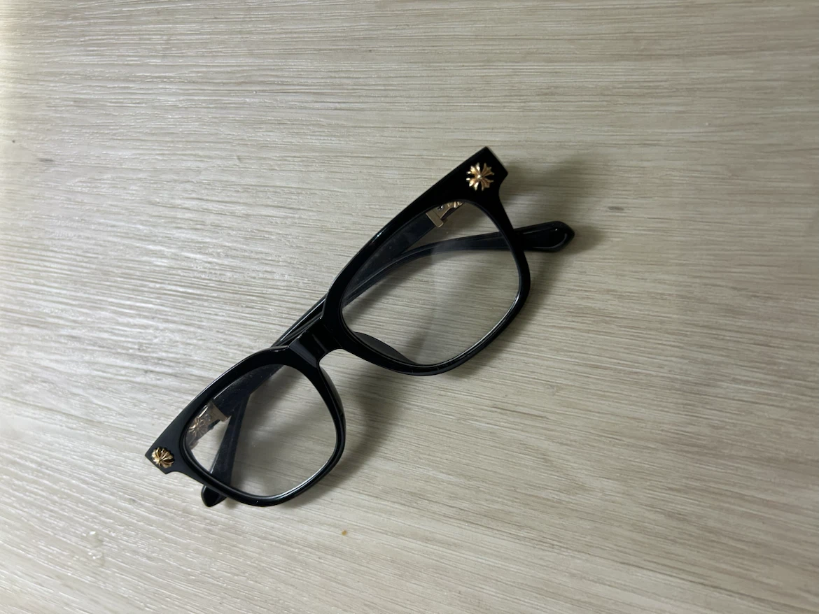Black crome heart glasses - photo 4