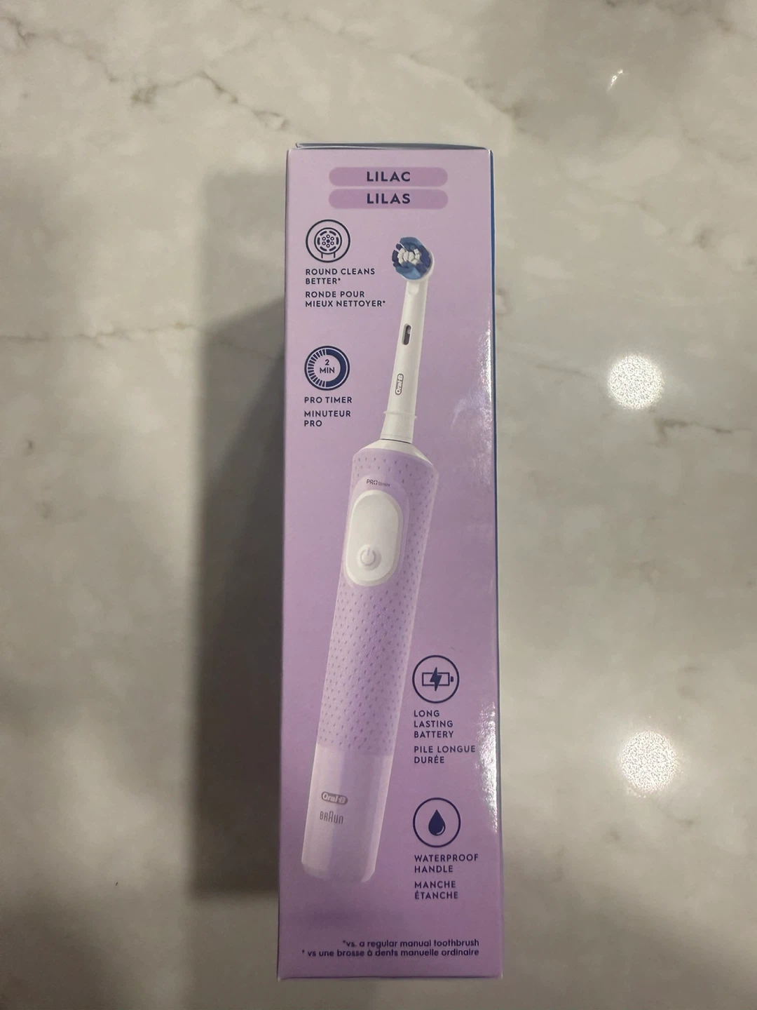 Oral-B Pro 500+ Rechargeable Toothbrush - Lilac - photo 3