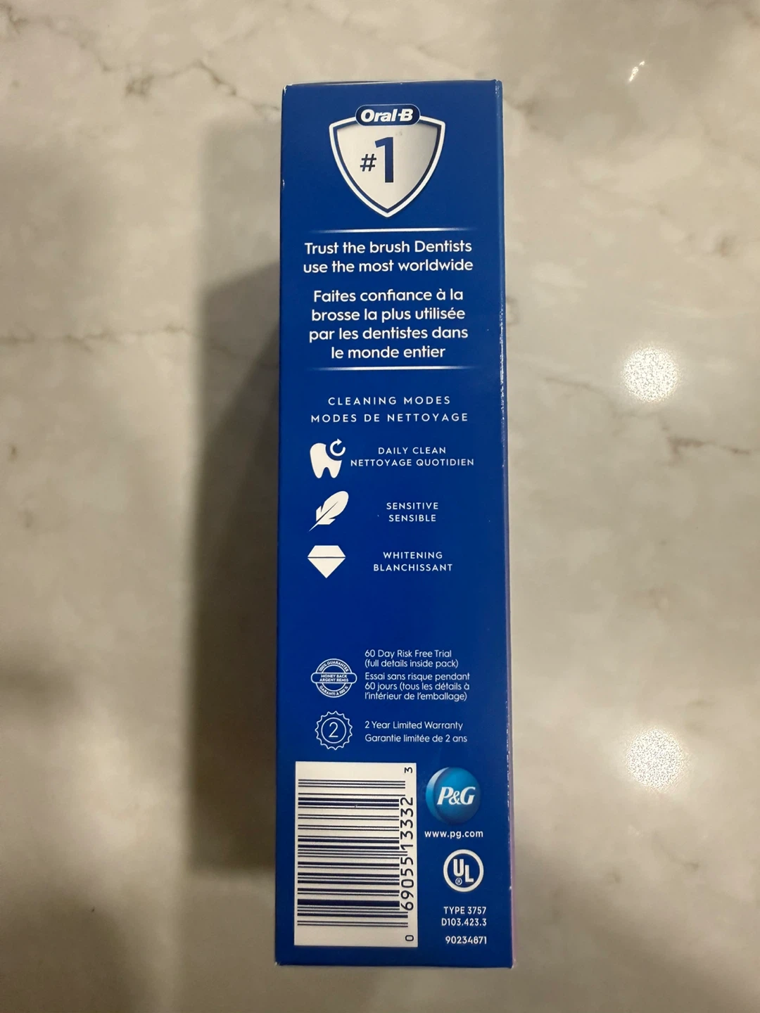 Oral-B Pro 500+ Rechargeable Toothbrush - Lilac - photo 4