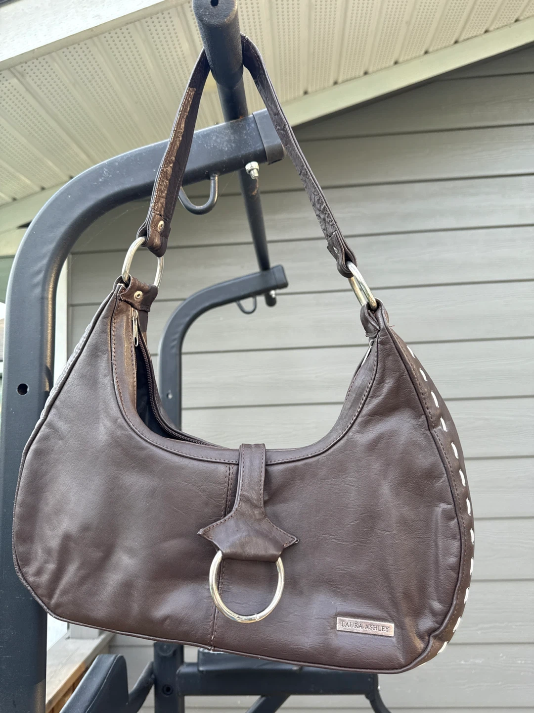 Laura Ashley Brown leather Shoulder Bag