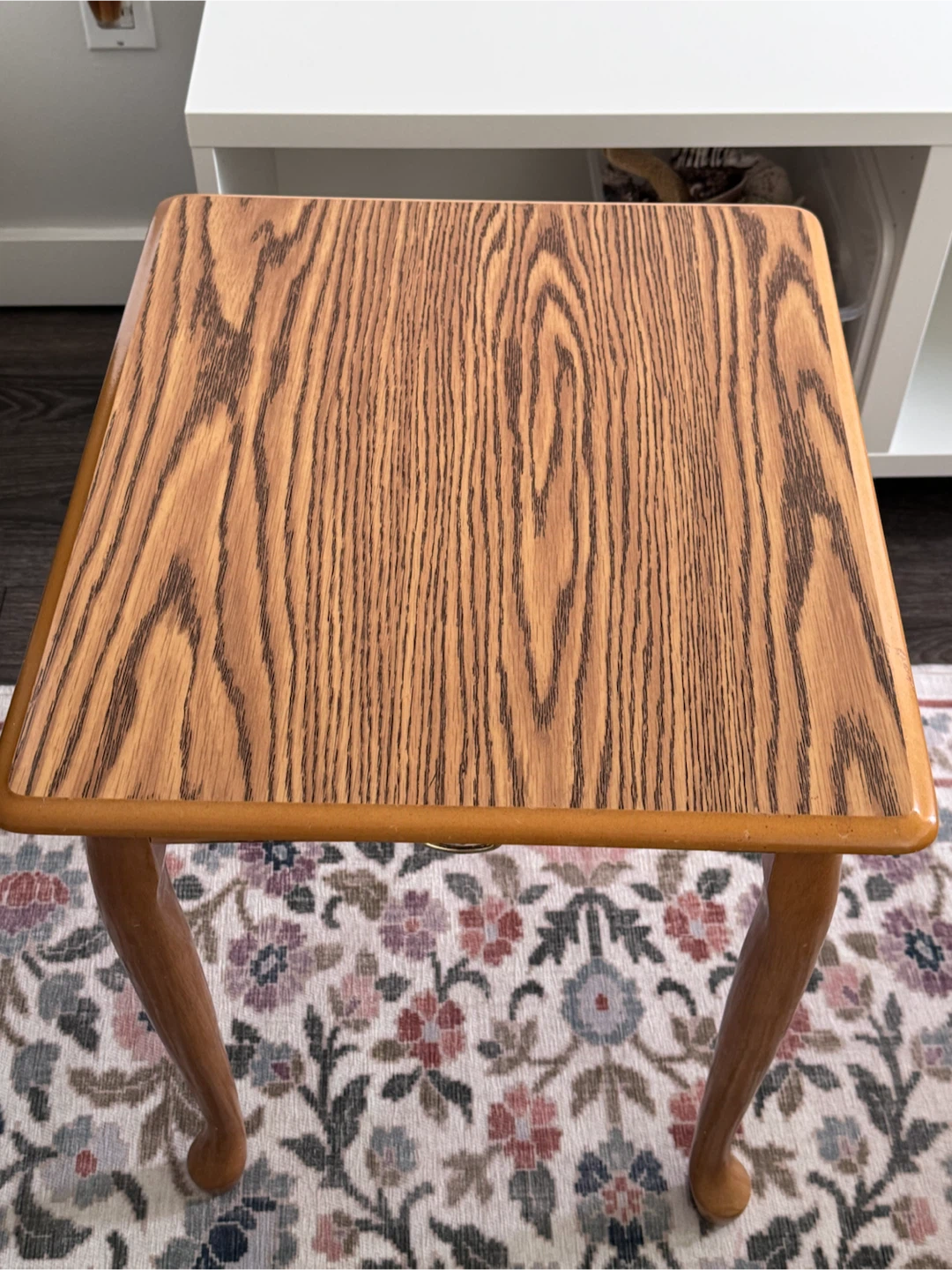 Wooden End Table with Drawer - photo 2