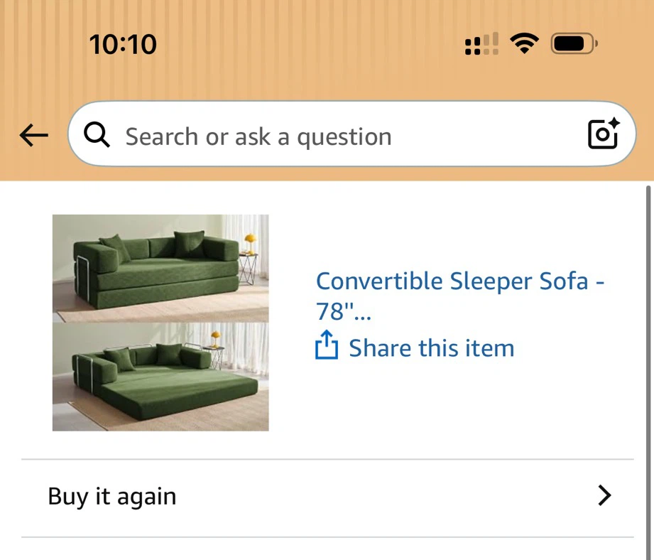 YINIX Boneless Couch - 78" Convertible Sectional Couch - photo 2