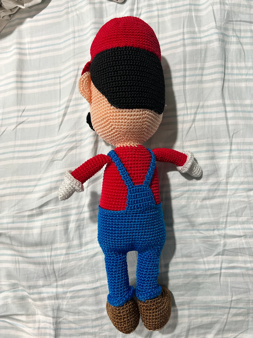 Handmade Crochet Mario Plush Toy 18” inches tall - photo 2