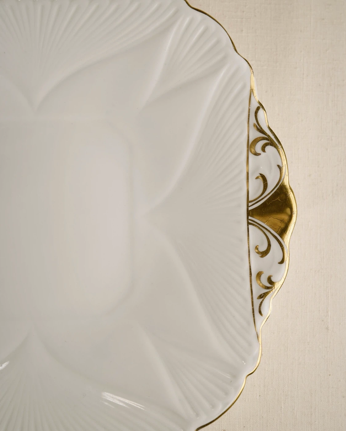 Shelley England Fine Bone China Serving Plate with Gold Trim - photo 4