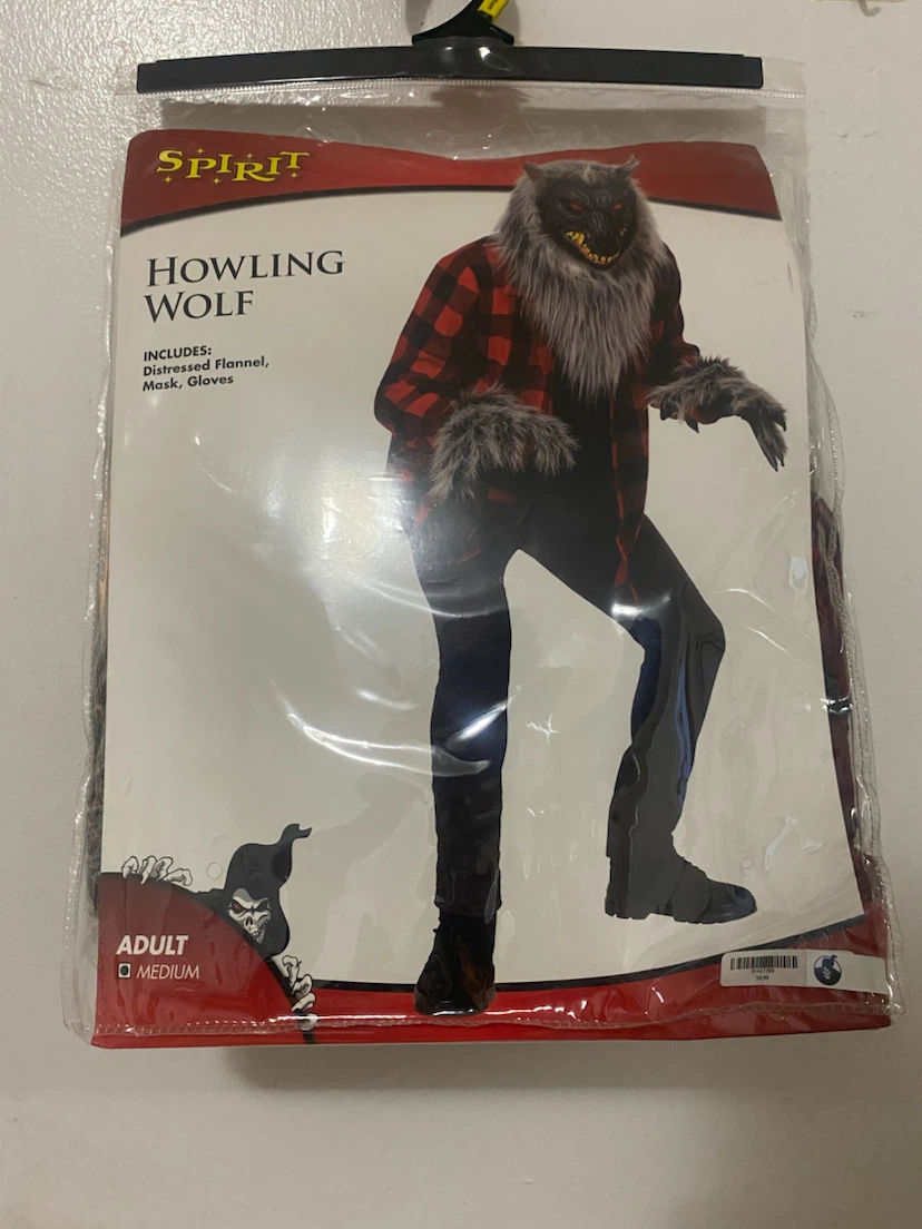 Spirit Howling Wolf Adult Costume Medium