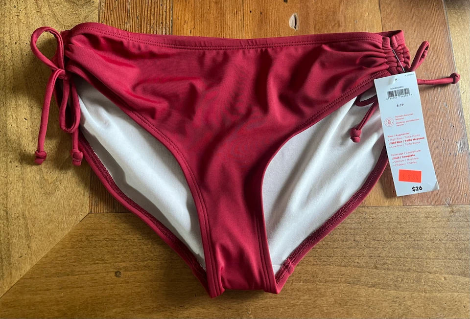 BNWT Joe Fresh Red Bikini Bottoms - Size S/P