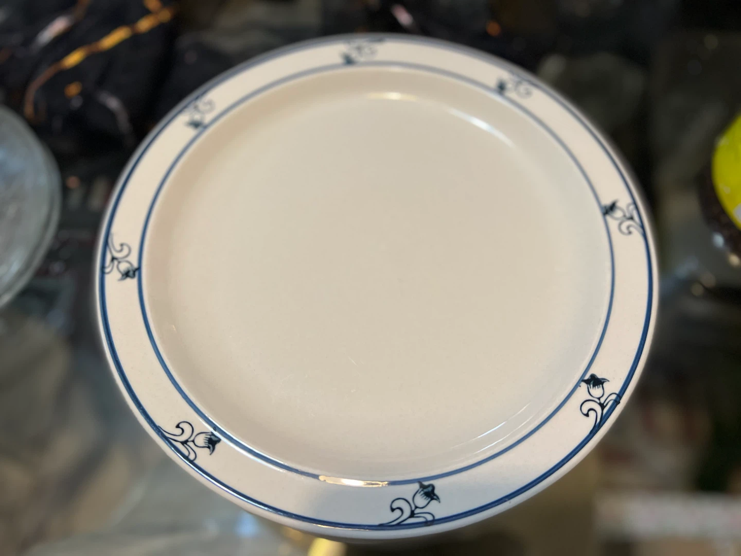 Tienshan Stoneware Plates (Set of 5) - Blue Floral Design - photo 2
