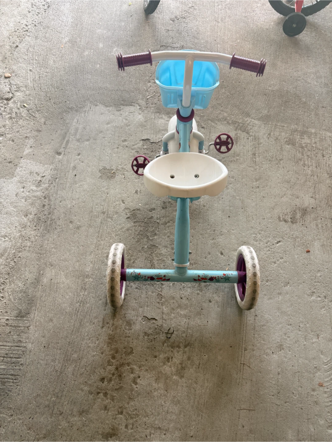 Blue and White Tricycle with Basket - photo 3