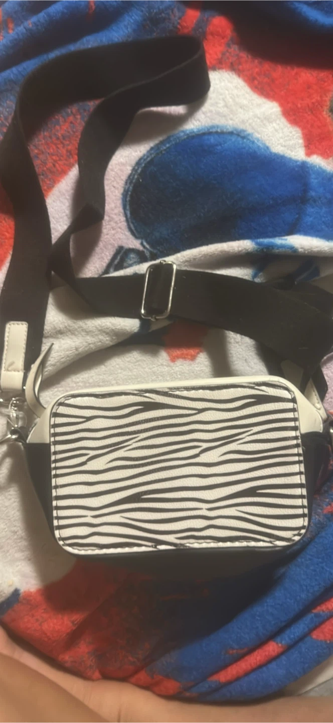 Zebra Print Crossbody Bag