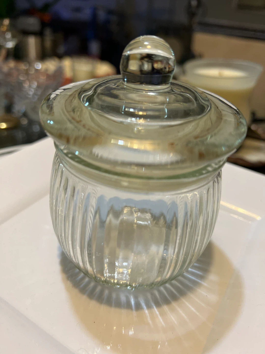 Small Glass jar with lid