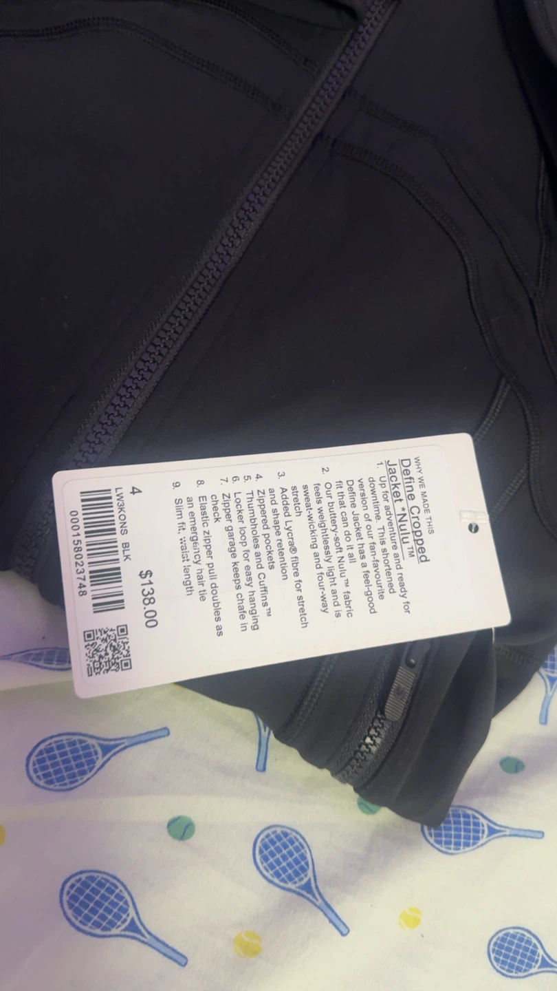 Lululemon Define Jacket Nulu Black Size 4 - photo 2