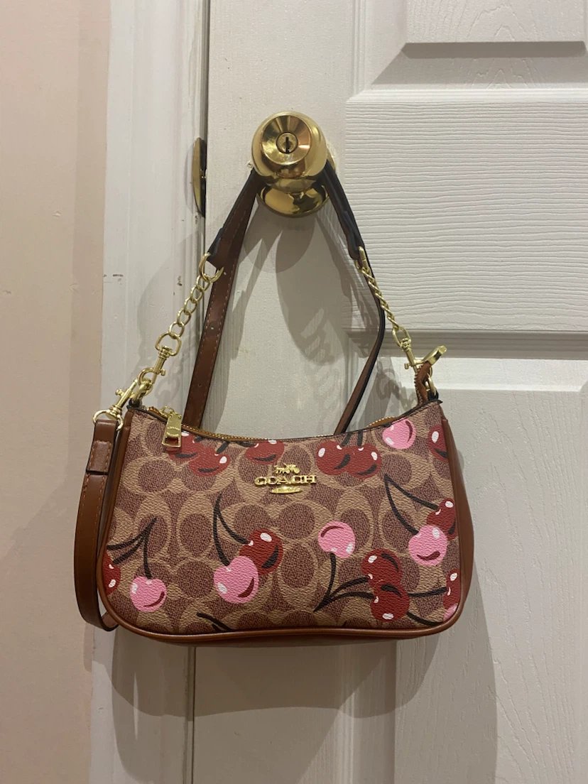 Coach Cherry Print Shoulder Bag
