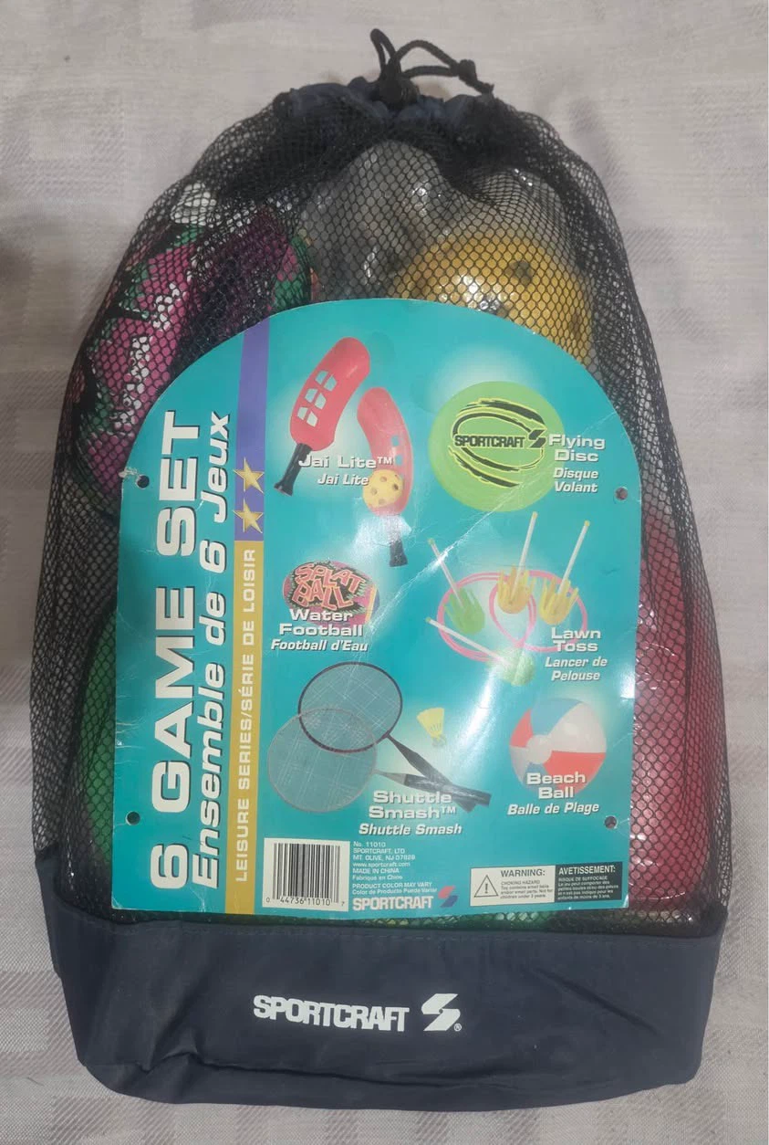 💥 Vintage Brand New-Sportcraft-6 Outdoor Game Set💥