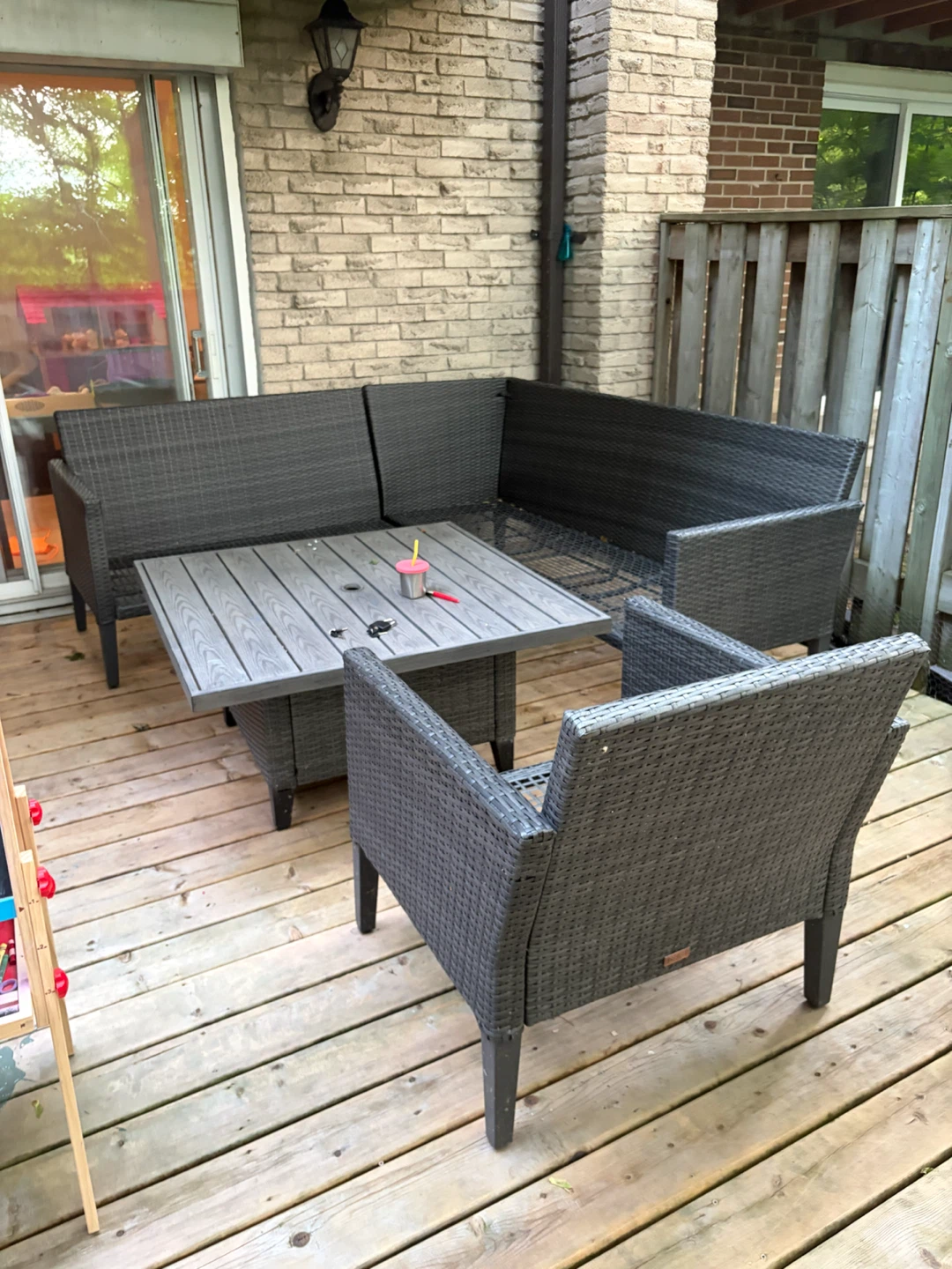 Canvas Renfrew Conversation Sectional Set & Armchair - photo 2