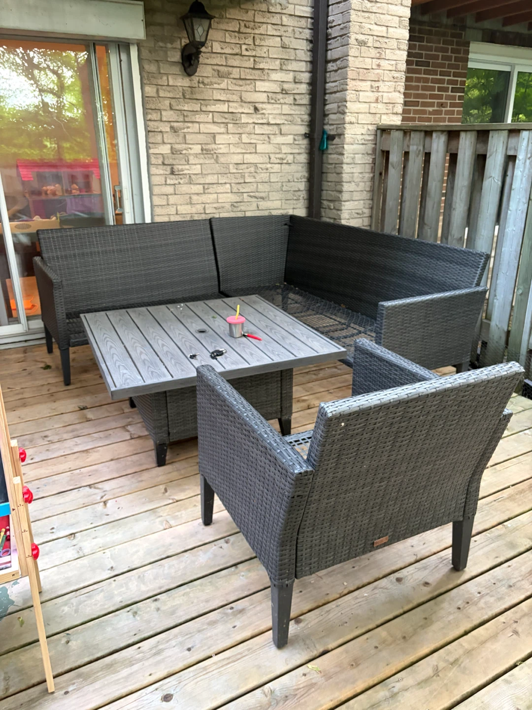 Canvas Renfrew Conversation Sectional Set & Armchair - photo 3