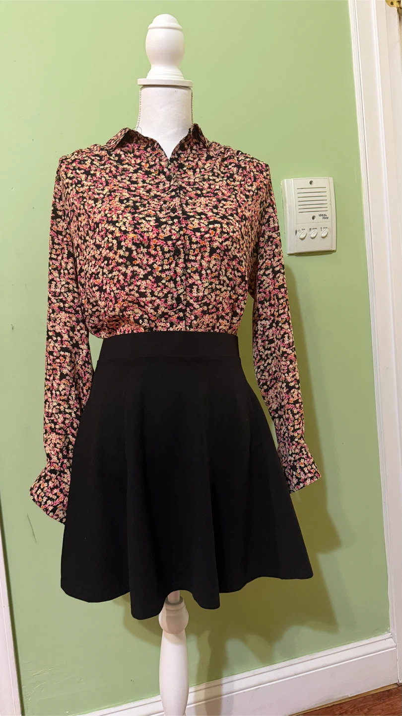 H&M Floral Print Button-Up Shirt - photo 2