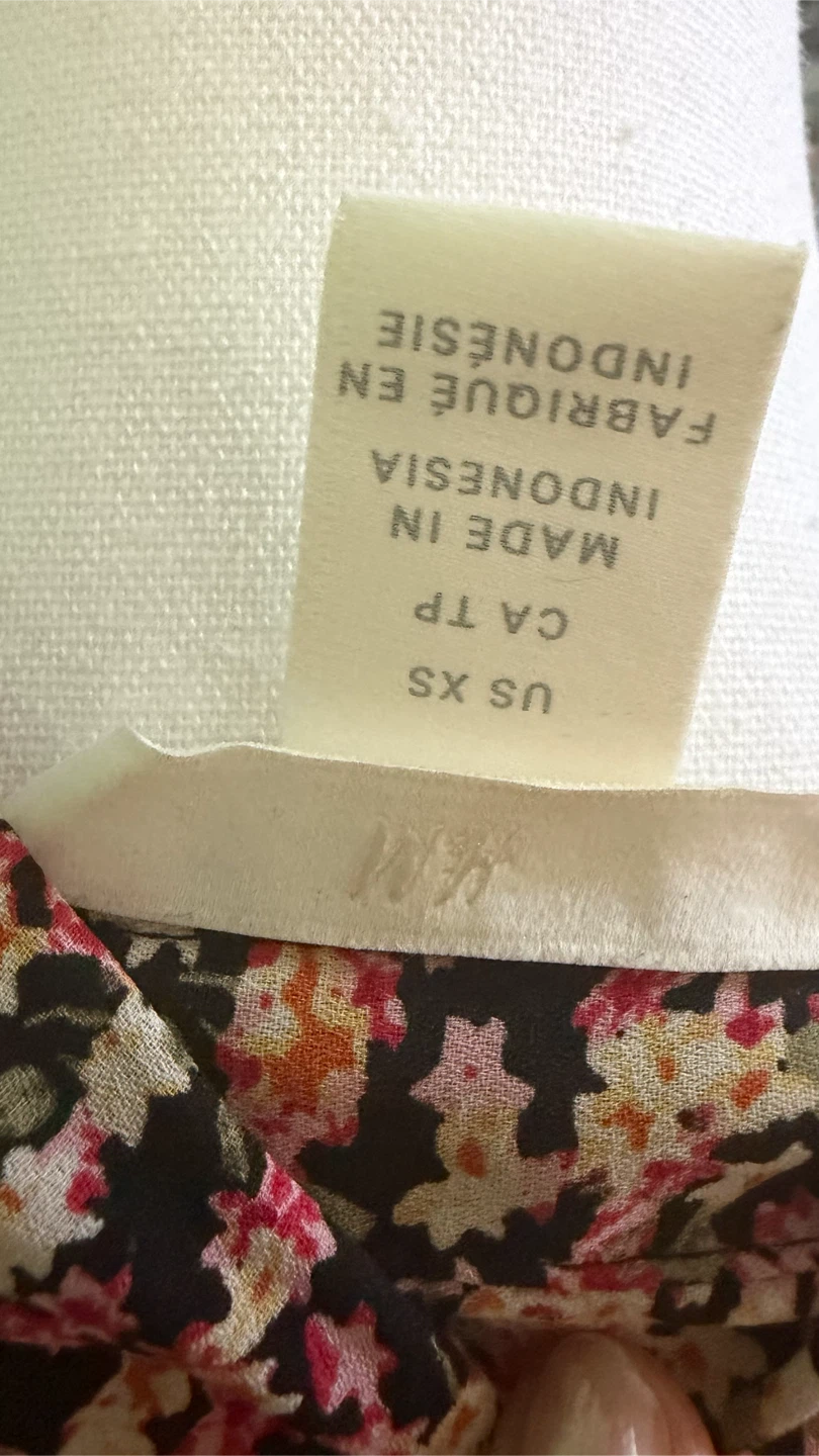 H&M Floral Print Button-Up Shirt - photo 4