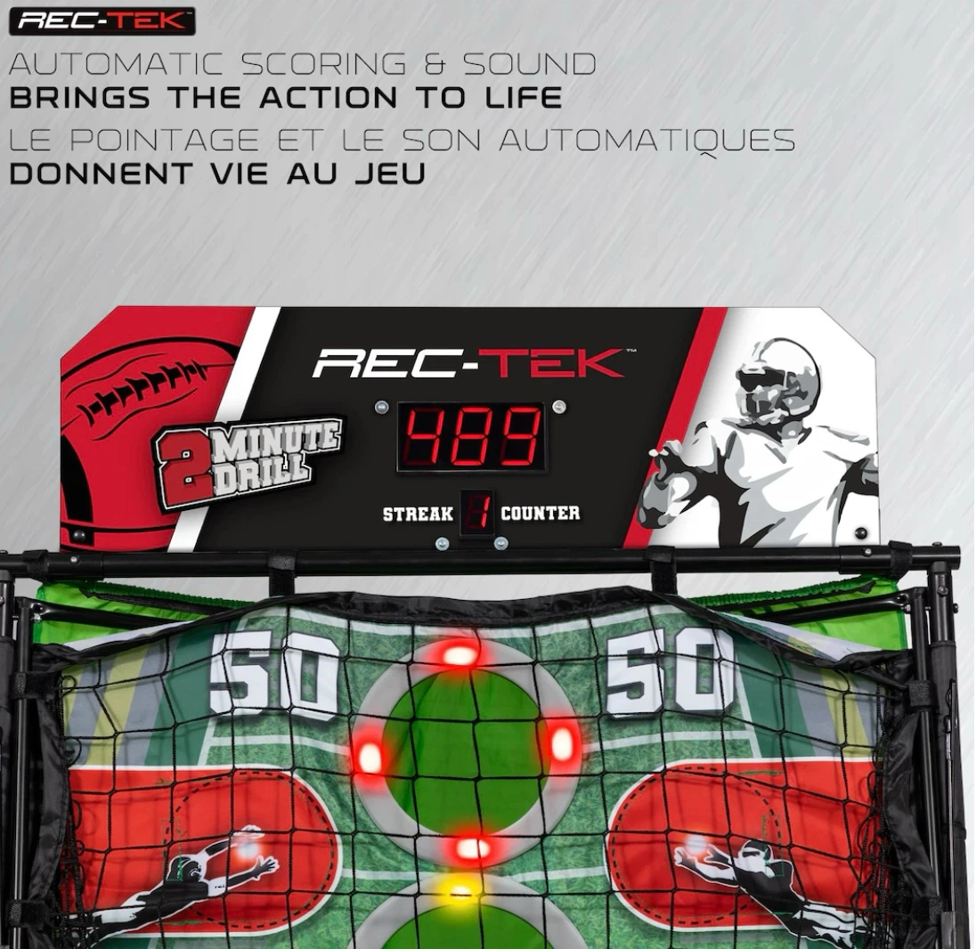 Rec-Tek 2-Minute Football Drill Arcade Game - photo 4