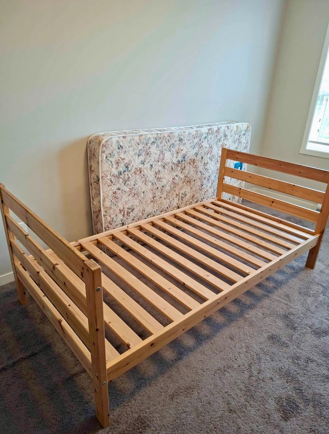 IKEA Twin bed frame wooden in good condition