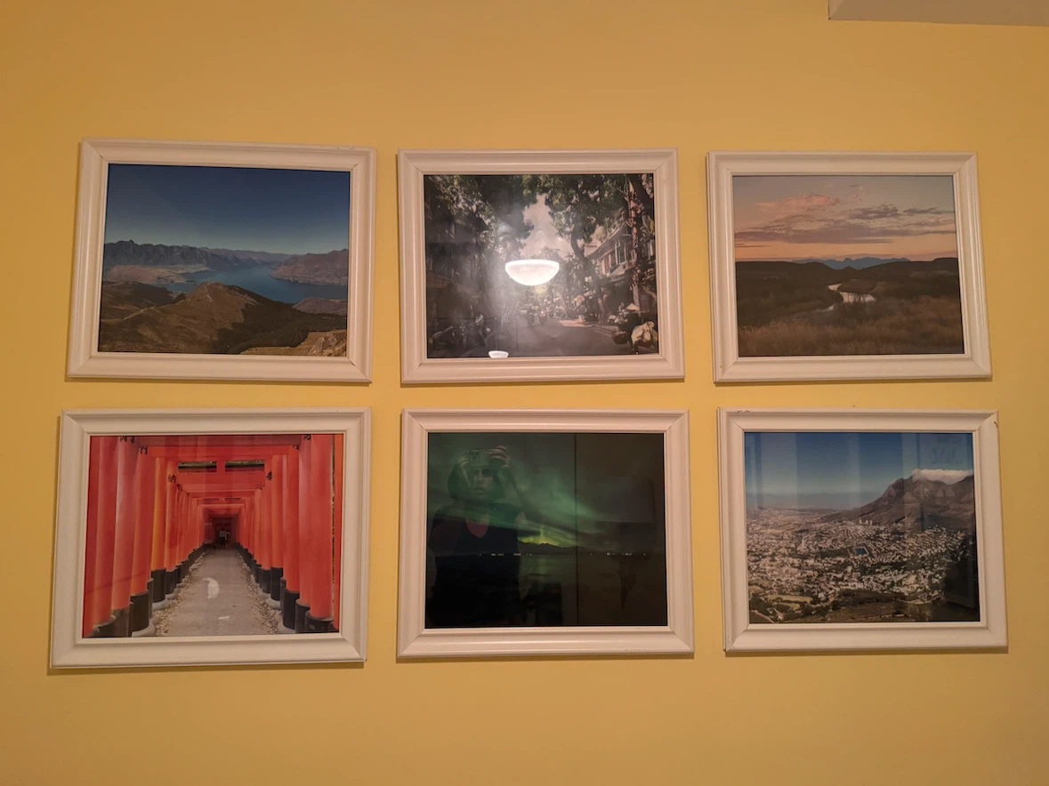 Set of 6 White Frames