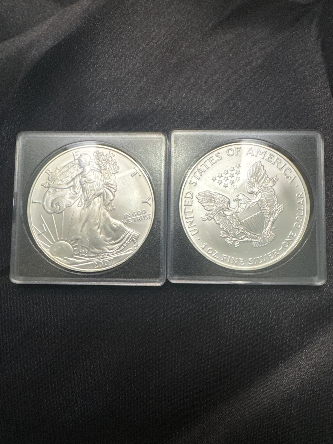 2007 American Silver Eagle 1 oz .999 Fine Silver Dollar Coin