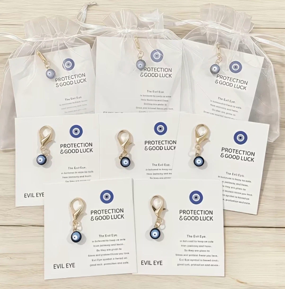 Evil Eye Charms for Protection & Good Luck gift set