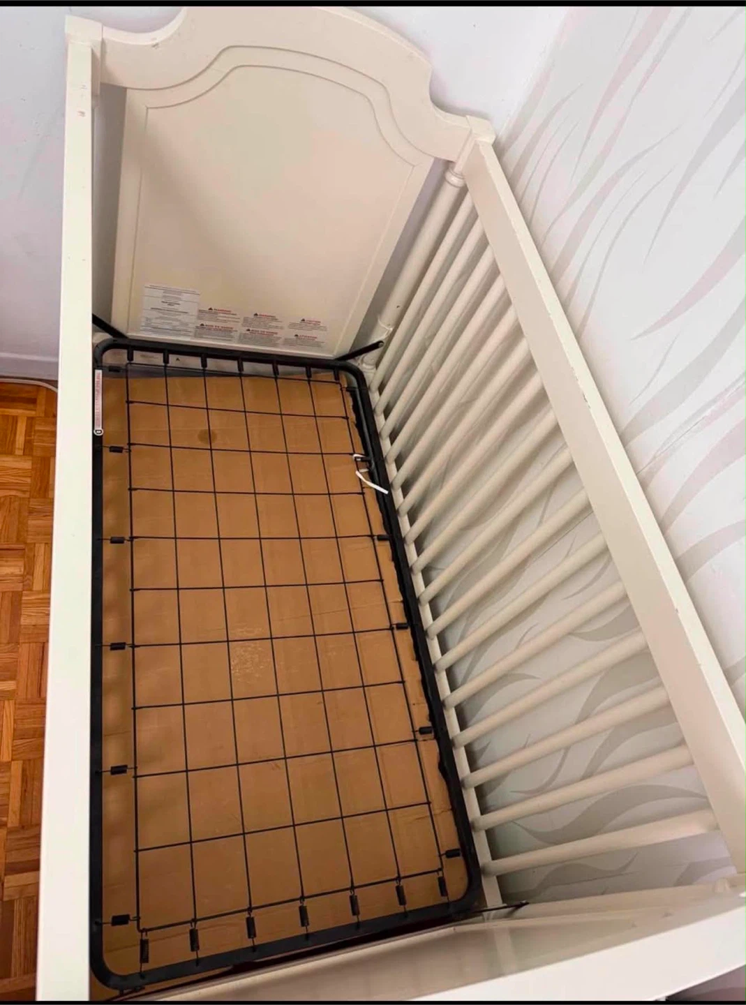 Cream Baby Crib