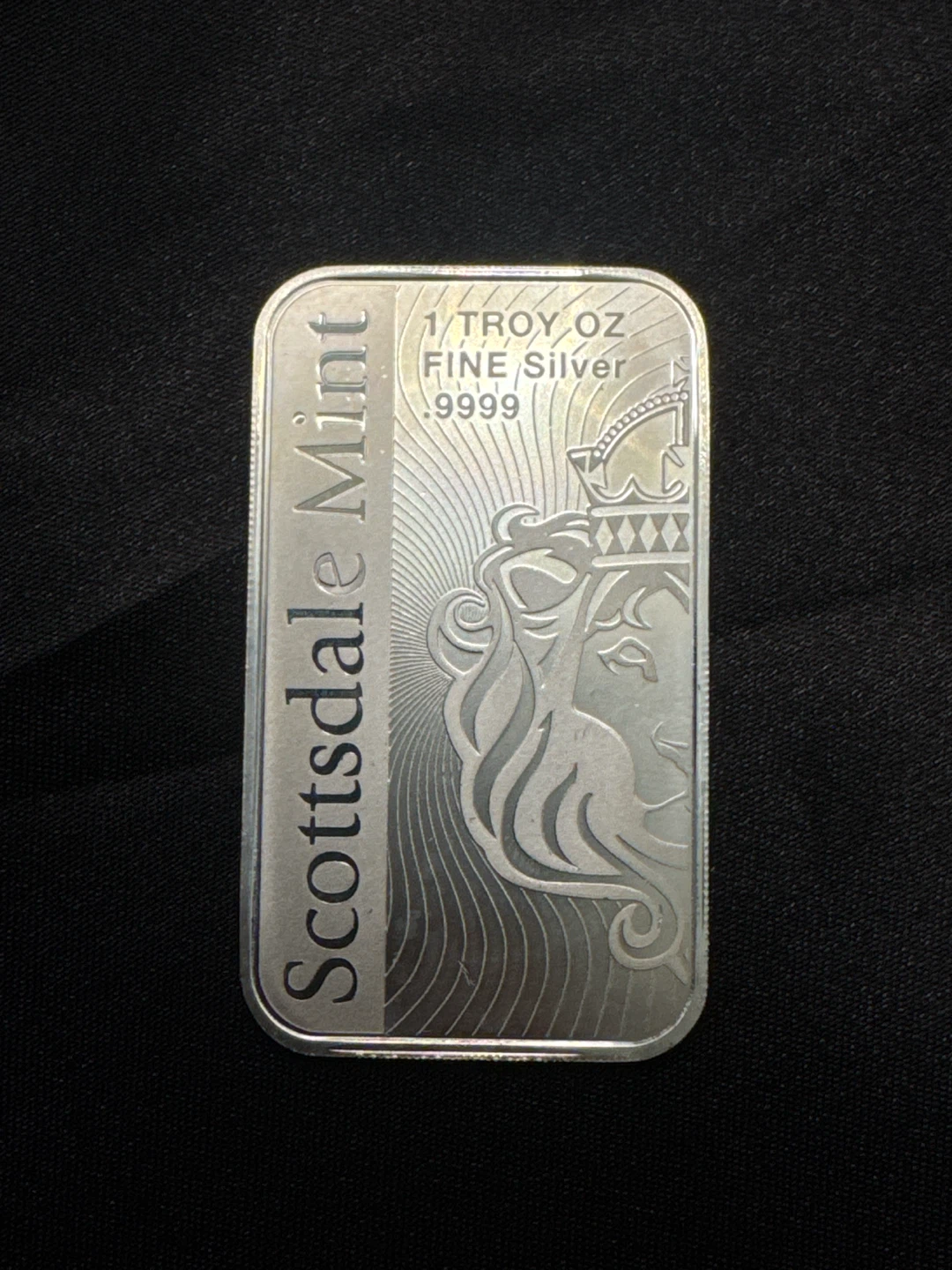 Scottsdale Mint 1 Troy Oz Fine Silver Bar