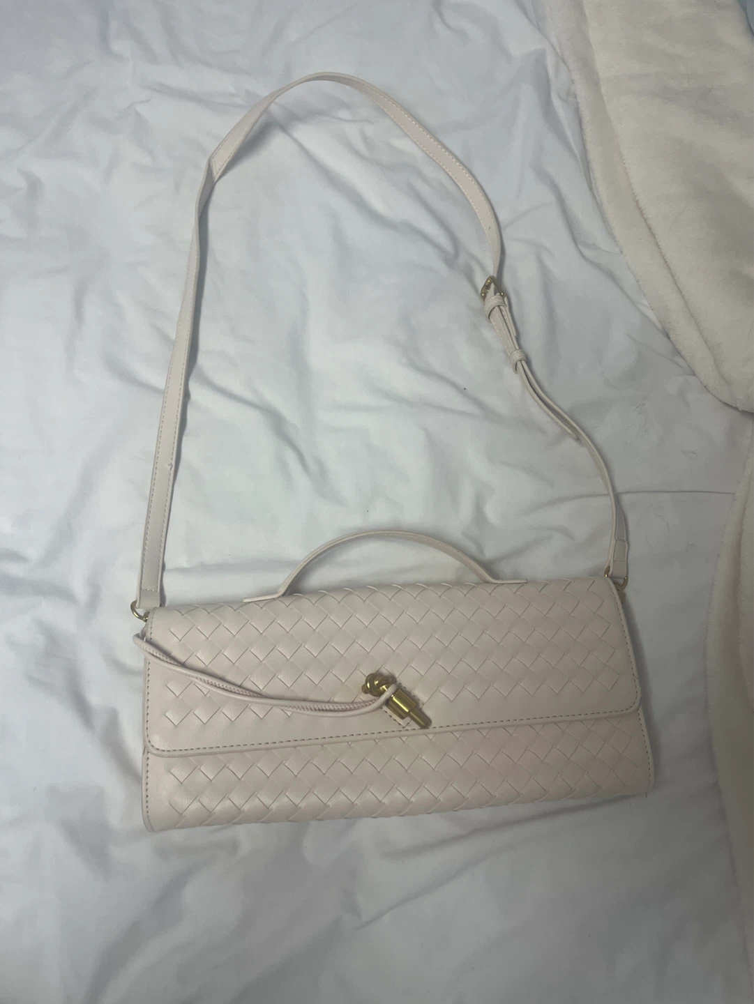 Woven Clutch with Shoulder Strap