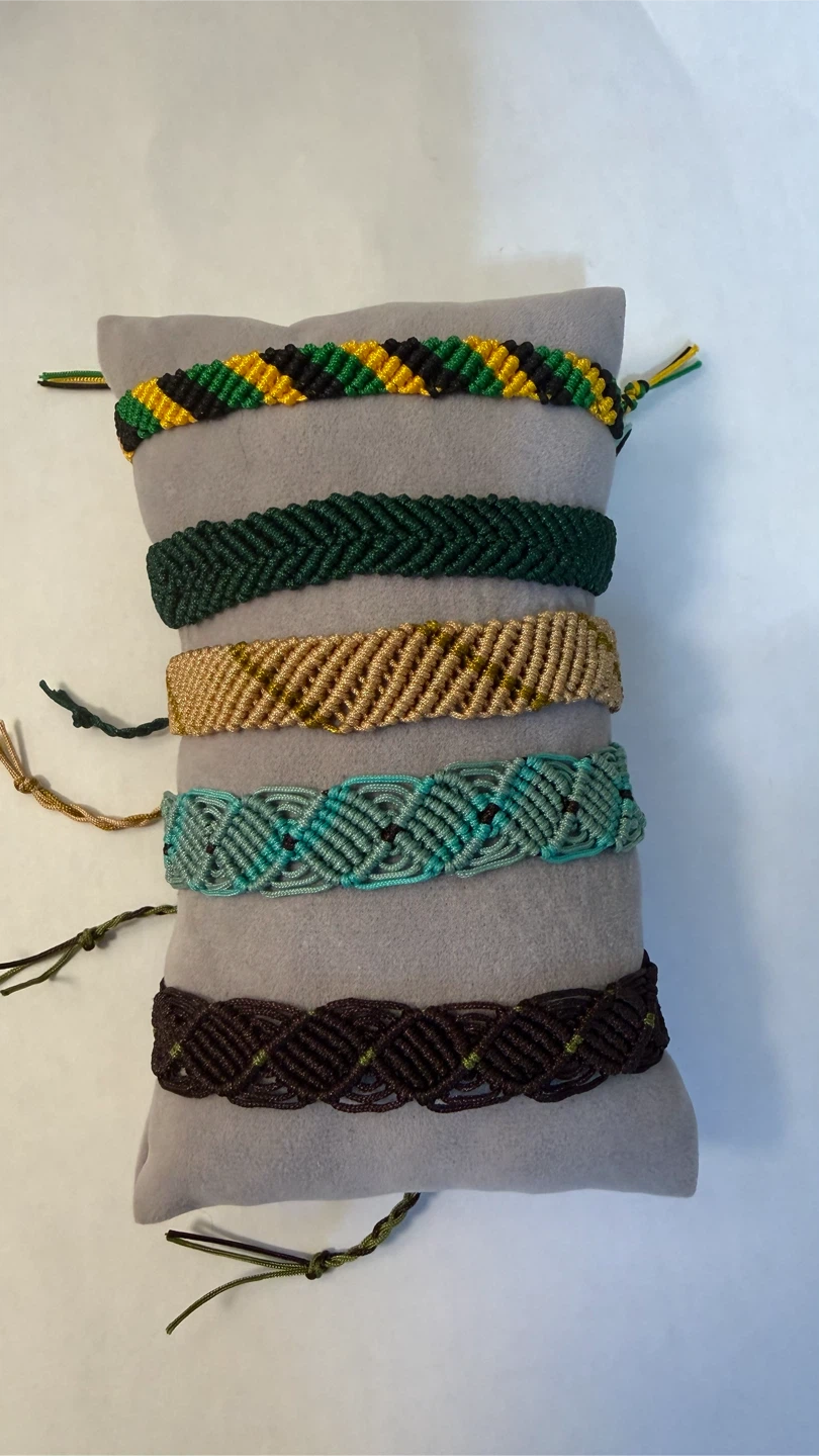 Set of 5 Macrame Bracelets