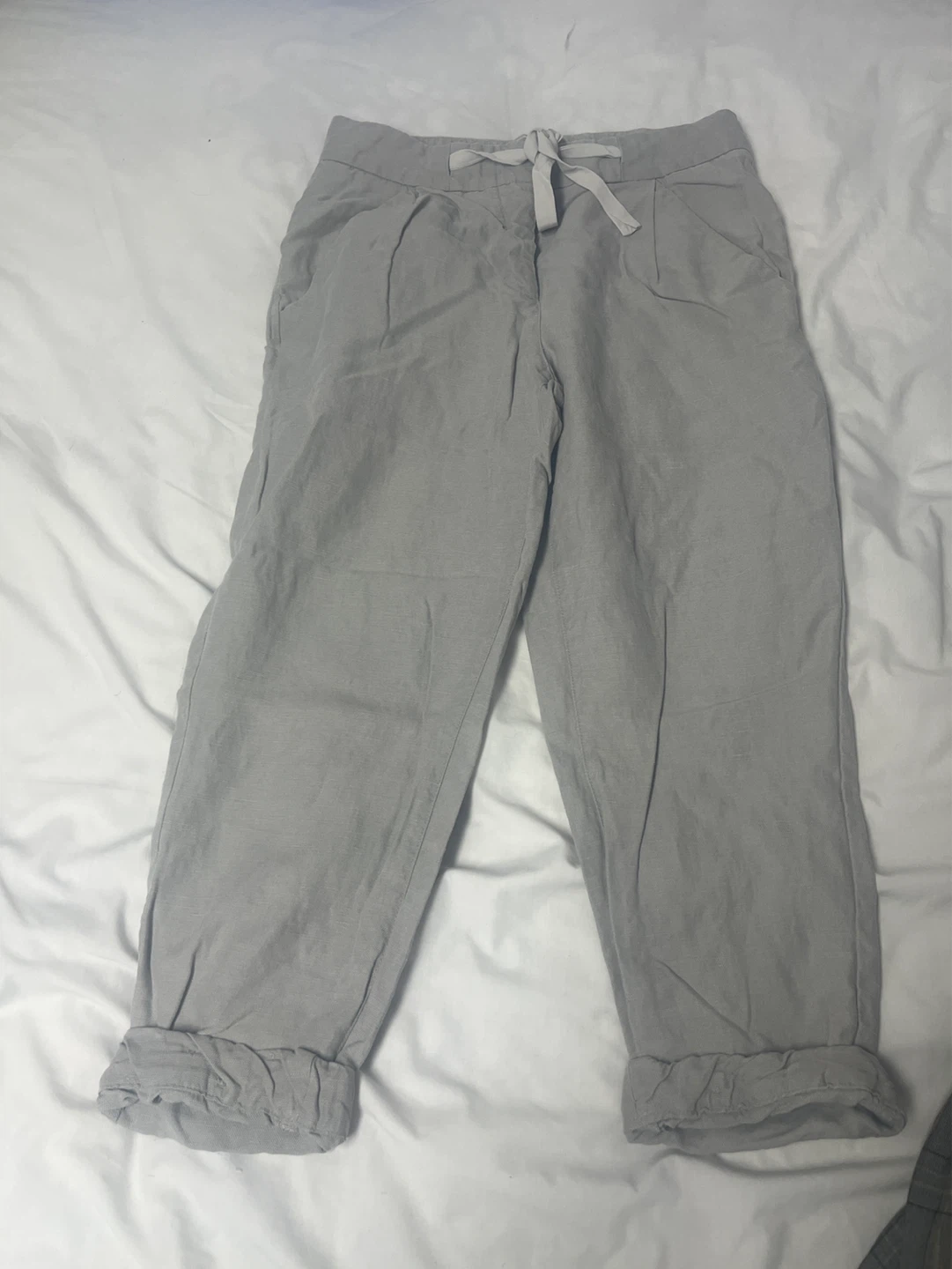 Wilfred Grey Linen Blend Pants Size 00