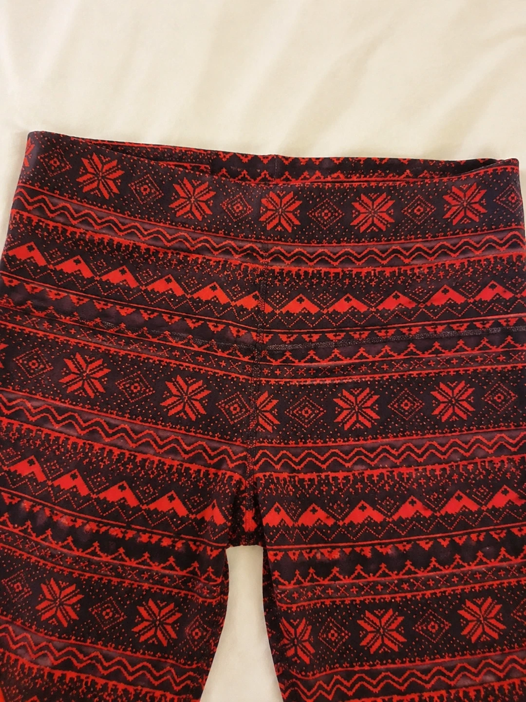 Red & Black Pattern Leggings - photo 5