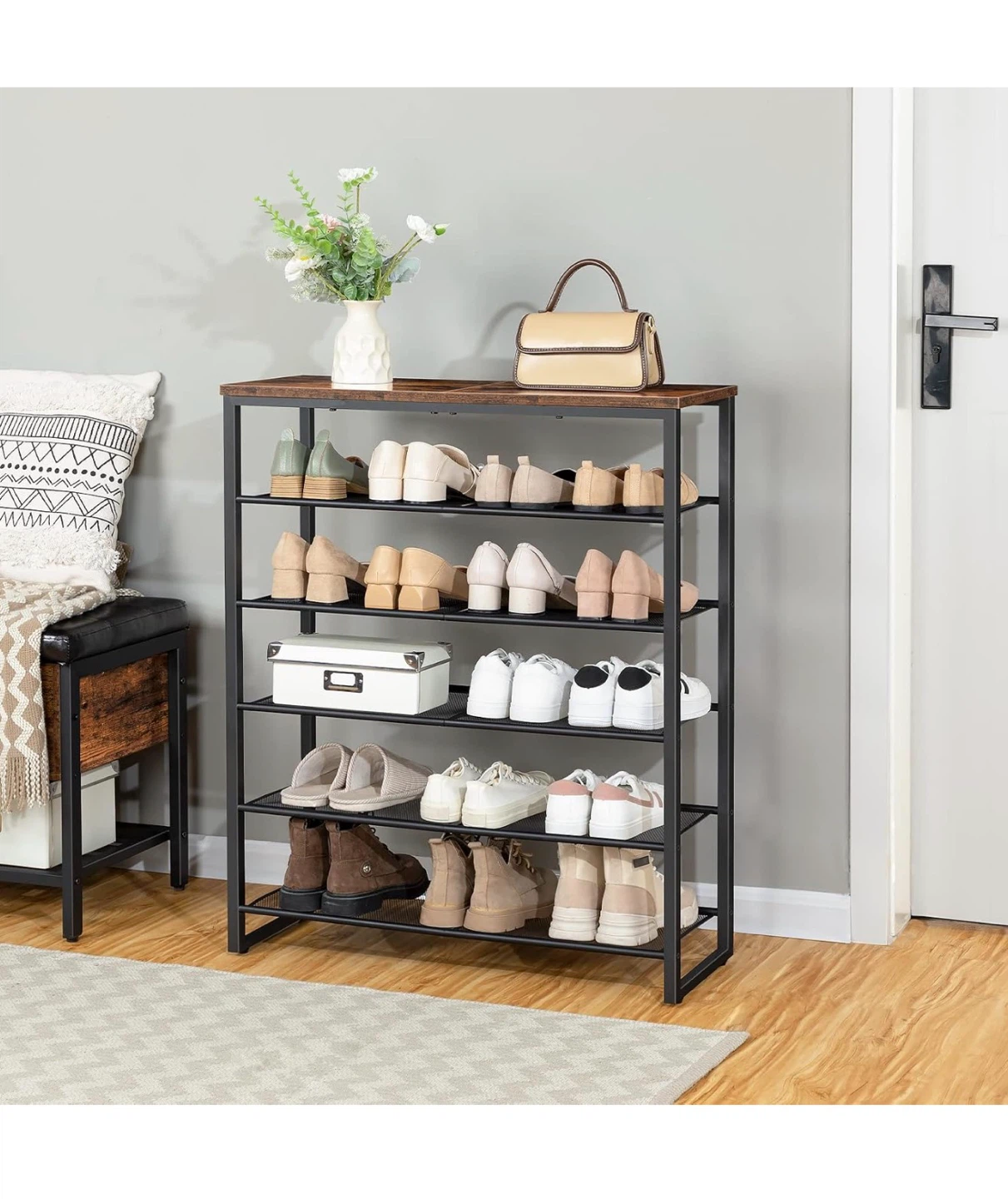 HOOBRO 6-Tier Shoe Rack Organizer - photo 5