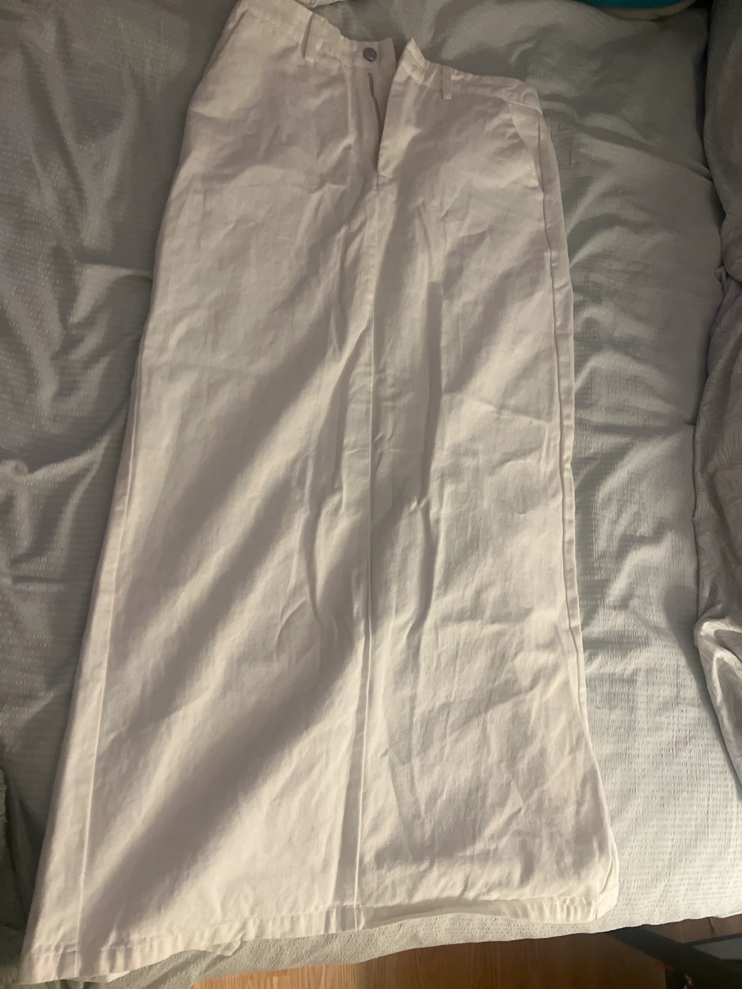 COMMENSE White Maxi Skirt
