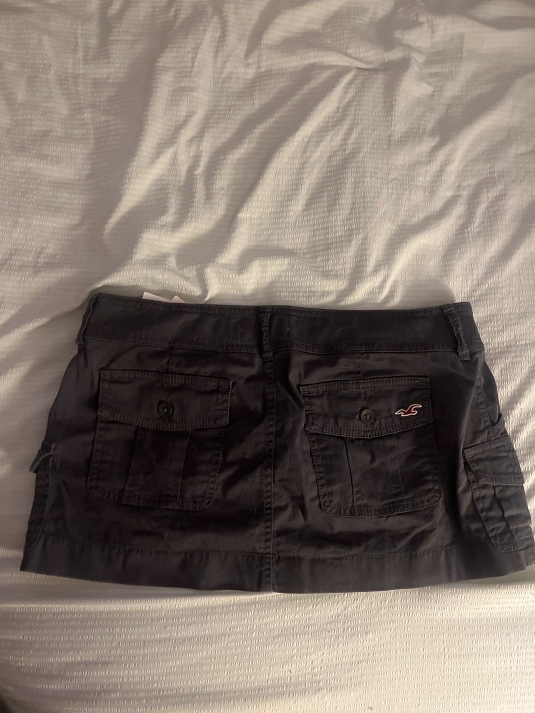 Hollister Grey Cargo Mini Skirt Size 8/29 new with tags - photo 3