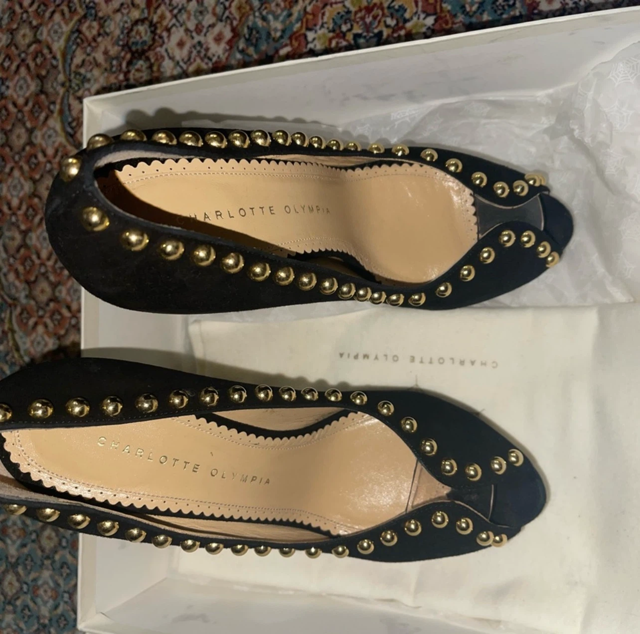 Charlotte Olympia Peep-Toe Heel’s + Bandage Dress - photo 4