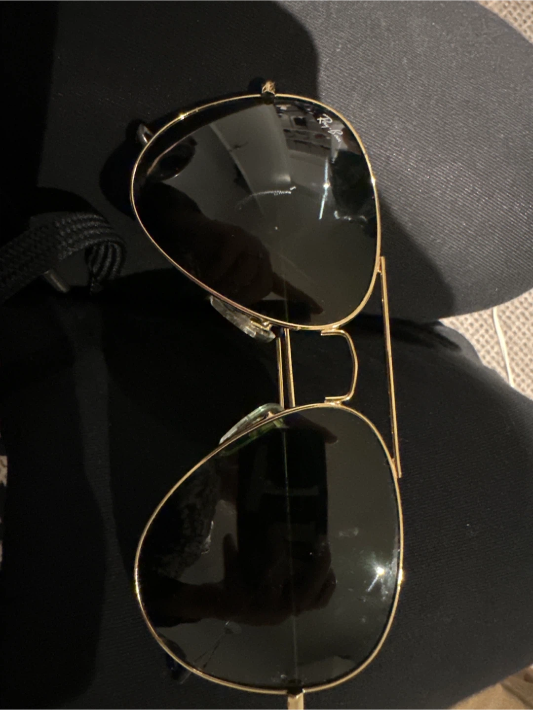 Ray-Ban Aviator Sunglasses Gold Frame