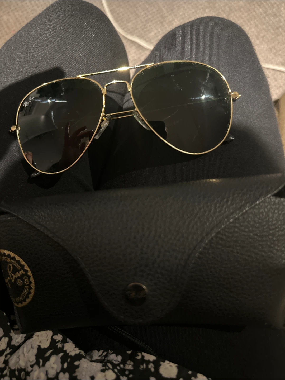 Ray-Ban Aviator Sunglasses Gold Frame - photo 2